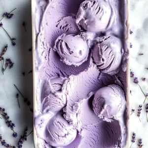 Lavender Earl Grey Ice Cream (No Churn Ice Cream)