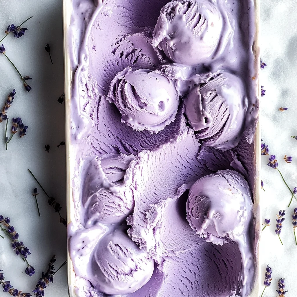 Lavender Earl Grey Ice Cream (No Churn Ice Cream)