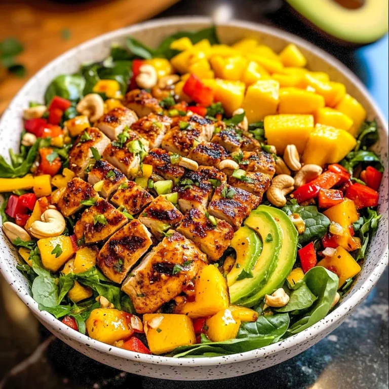 Mango Salad with Chili Lime Chicken