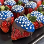 Patriotic Chocolate Covered Strawberries