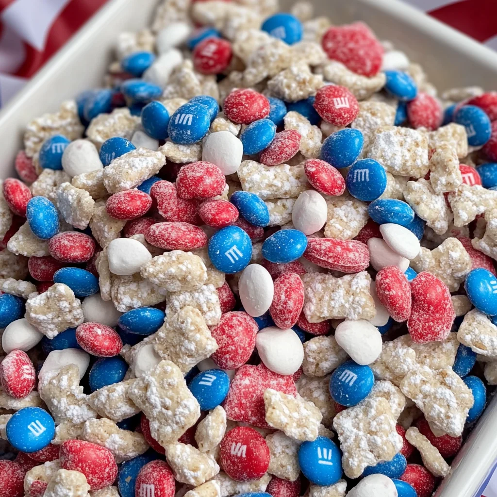 Patriotic Muddy Buddies