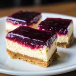 Peanut Butter and Jelly Cheesecake Bars