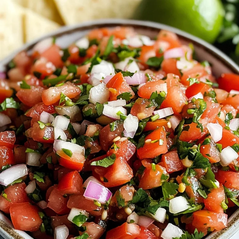Pico de Gallo Recipe (Easy & Authentic)