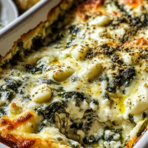 Spinach and Pepperoncini Baked Feta Dip