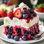 Summer Berry Poke Cake