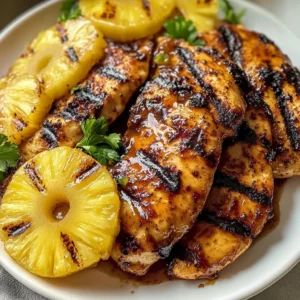 Tasty Grilled Brown Sugar Pineapple Chicken - theamazingfood