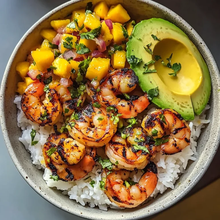 The Ultimate Charred Shrimp and Avocado Bowl
