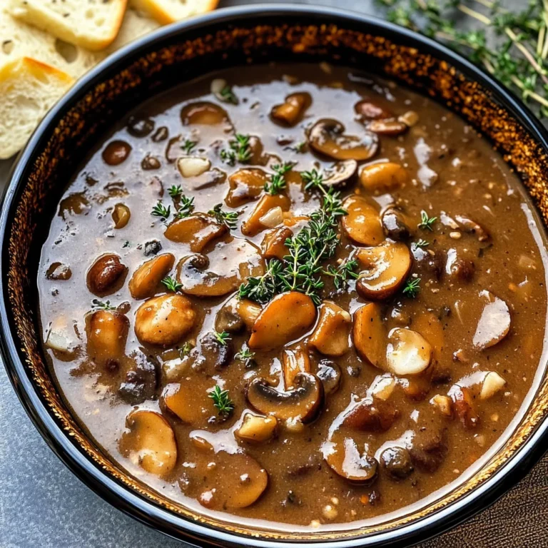 Vegan Mushroom Gravy Crockpot recipe