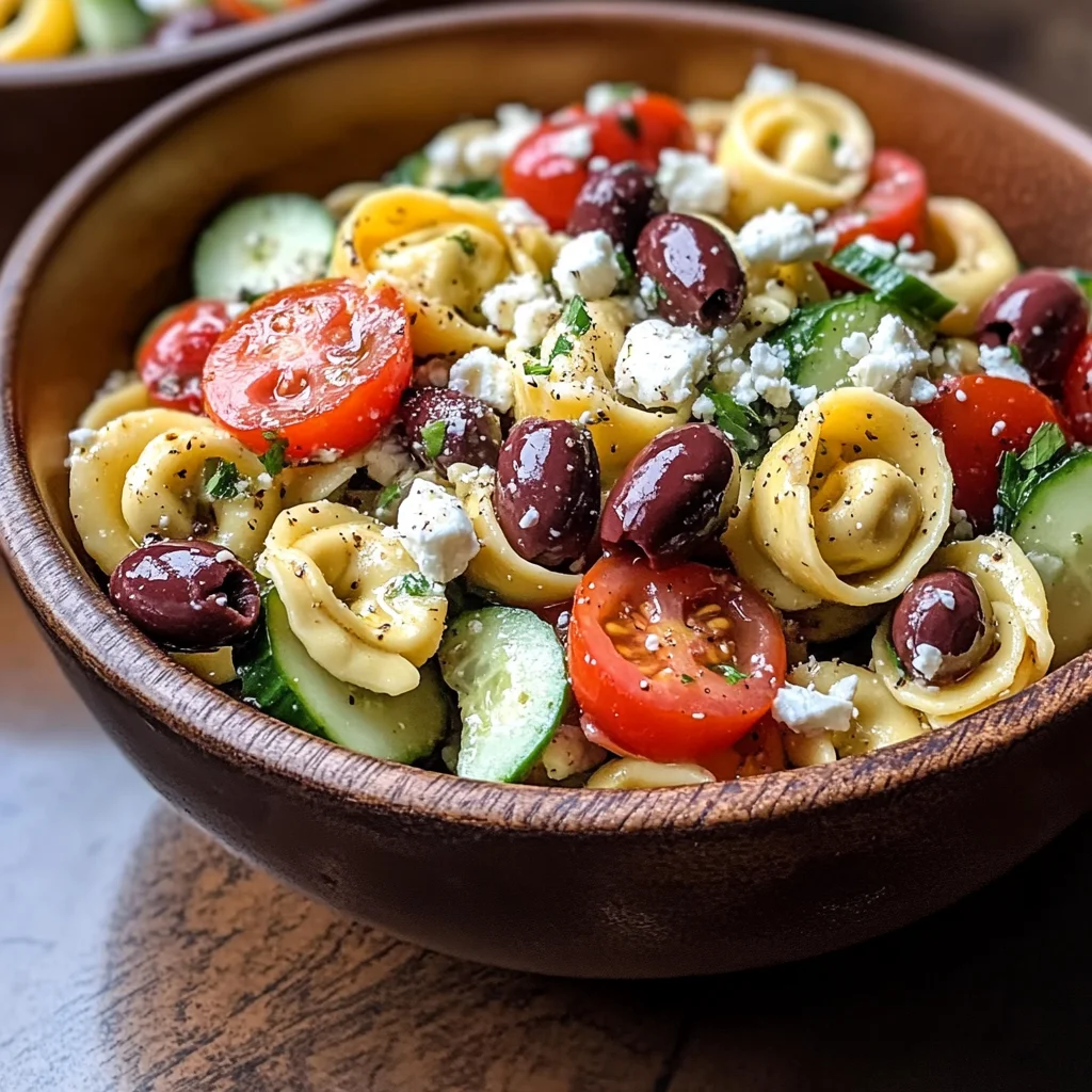 Zesty Greek Tortellini Salad