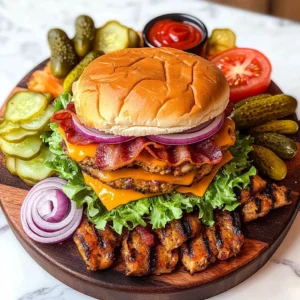 DIY chicken hamburger Board