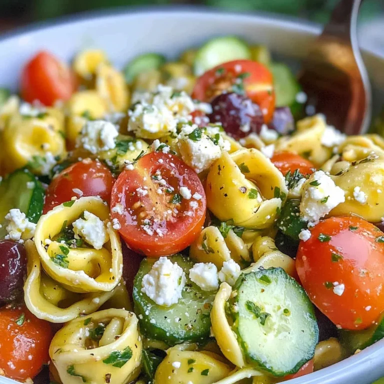 Greek Tortellini Pasta Salad